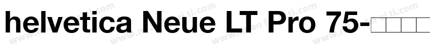 helvetica Neue LT Pro 75字体转换